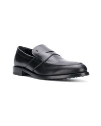 schwarze Leder Slipper von Tod's