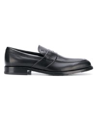 schwarze Leder Slipper von Tod's