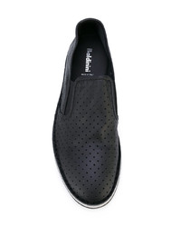 schwarze Leder Slipper von Baldinini