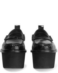 schwarze Leder Slipper von Givenchy
