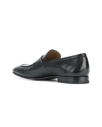 schwarze Leder Slipper von Henderson Baracco