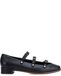 schwarze Leder Slipper von Rachel Comey