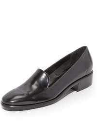 schwarze Leder Slipper von Rachel Comey