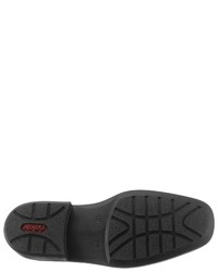 schwarze Leder Slipper von Rieker