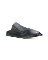 schwarze Leder Slipper von Marsèll