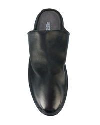 schwarze Leder Slipper von Marsèll