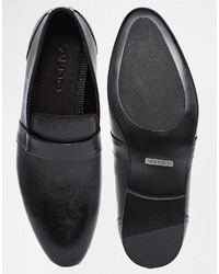 schwarze Leder Slipper von Aldo