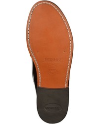 schwarze Leder Slipper von Sebago