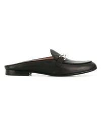 schwarze Leder Slipper von Baldinini