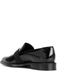 schwarze Leder Slipper von Givenchy