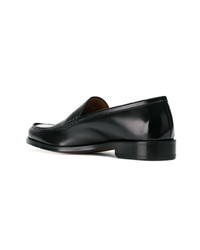 schwarze Leder Slipper von Doucal's