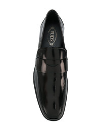 schwarze Leder Slipper von Tod's