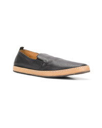 schwarze Leder Slipper von Henderson Baracco