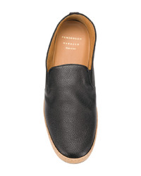 schwarze Leder Slipper von Henderson Baracco