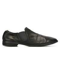 schwarze Leder Slipper von Guidi