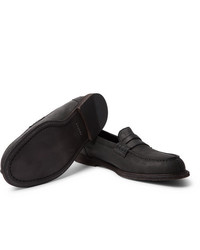 schwarze Leder Slipper von Hender Scheme