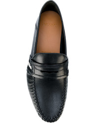 schwarze Leder Slipper von Bally