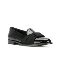 schwarze Leder Slipper von Giuseppe Zanotti Design