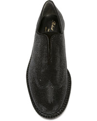 schwarze Leder Slipper von Robert Clergerie