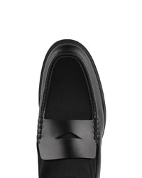 schwarze Leder Slipper von Fendi