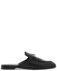 schwarze Leder Slipper von Tod's