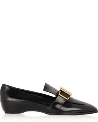 schwarze Leder Slipper von Tod's