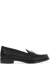 schwarze Leder Slipper von Tod's