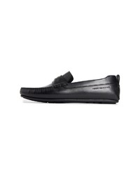 schwarze Leder Slipper von Tommy Hilfiger