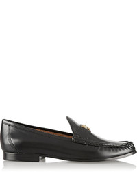 schwarze Leder Slipper von Tory Burch