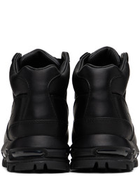 schwarze Leder Sportschuhe von Nike