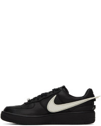 schwarze Leder Sportschuhe von Nike