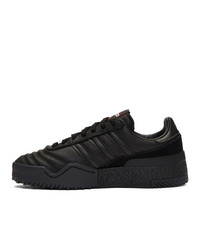 schwarze Leder Sportschuhe von Adidas Originals By Alexander Wang