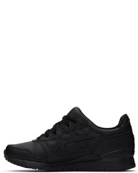 schwarze Leder Sportschuhe von Asics