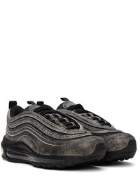 schwarze Leder Sportschuhe von Comme Des Garcons Homme Plus