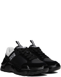 schwarze Leder Sportschuhe von VERSACE JEANS COUTURE