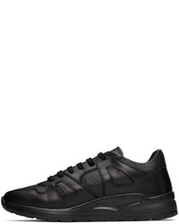 schwarze Leder Sportschuhe von Common Projects