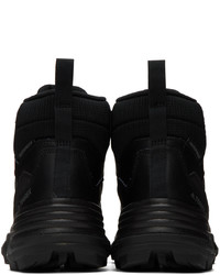 schwarze Leder Sportschuhe von adidas Originals