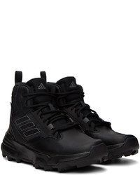 schwarze Leder Sportschuhe von adidas Originals