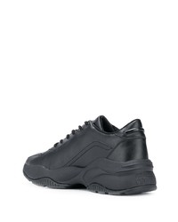 schwarze Leder Sportschuhe von VERSACE JEANS COUTURE