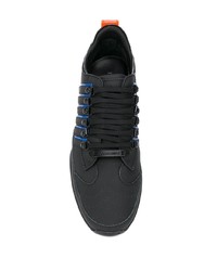 schwarze Leder Sportschuhe von DSQUARED2