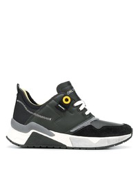 schwarze Leder Sportschuhe von Diesel