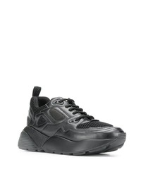 schwarze Leder Sportschuhe von Stella McCartney