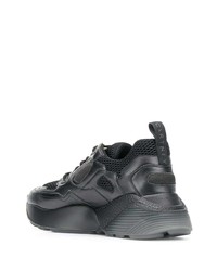 schwarze Leder Sportschuhe von Stella McCartney