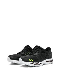 schwarze Leder Sportschuhe von Asics