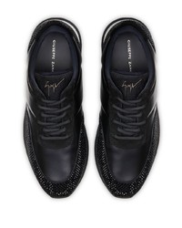 schwarze Leder Sportschuhe von Giuseppe Zanotti