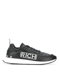 schwarze Leder Sportschuhe von John Richmond