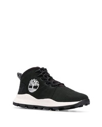 schwarze Leder Sportschuhe von Timberland