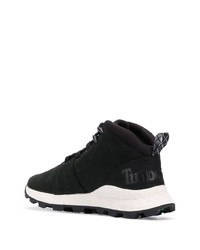 schwarze Leder Sportschuhe von Timberland