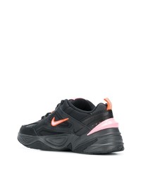 schwarze Leder Sportschuhe von Nike