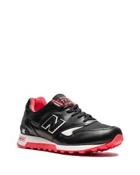 schwarze Leder Sportschuhe von New Balance